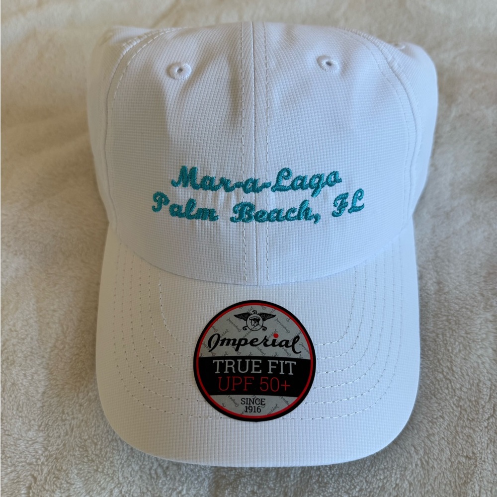 MAR-A-LAGO PALM BEACH FLORIDA WHITE IMPERIAL HAT
